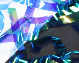Fine FlashBack Strips, 2.5 mm, Blue Pearl / 68
